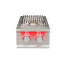 TrueFlame Double Natural Gas Side Burner in Stainless Steel (TFSB2)