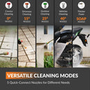 Giraffe Tools Grandfalls Retractable Pressure Washer Pro, 3700 PSI and 100ft Retractable Hose (HP174-G30)