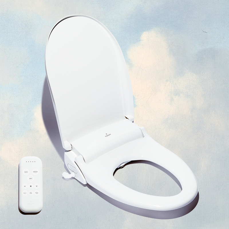 TUSHY Ace Electric Bidet and Heated Seat, Self Cleaning Nozzle Air Drier & Remote Control