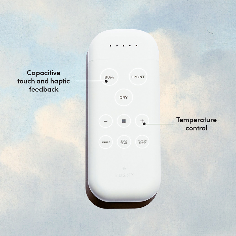 TUSHY Ace Electric Bidet and Heated Seat, Self Cleaning Nozzle Air Drier & Remote Control