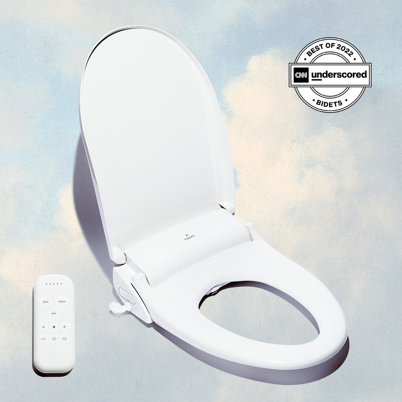 TUSHY Ace Electric Bidet and Heated Seat, Self Cleaning Nozzle Air Drier & Remote Control