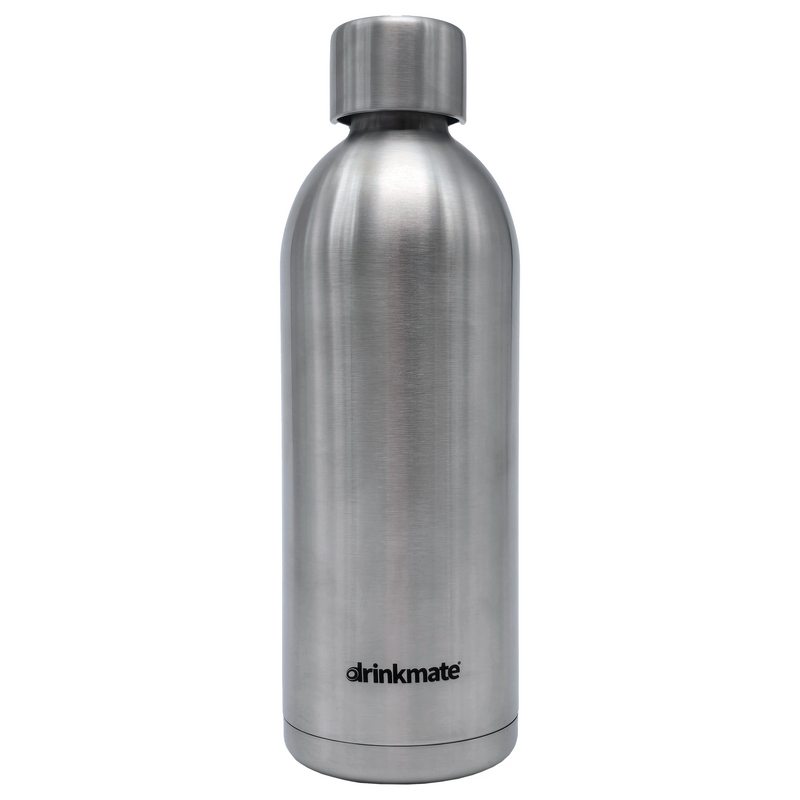 Drinkmate 1L Stainless Steel Bottle, Compatible with Standard Fizz Infuser (001-20-SS)