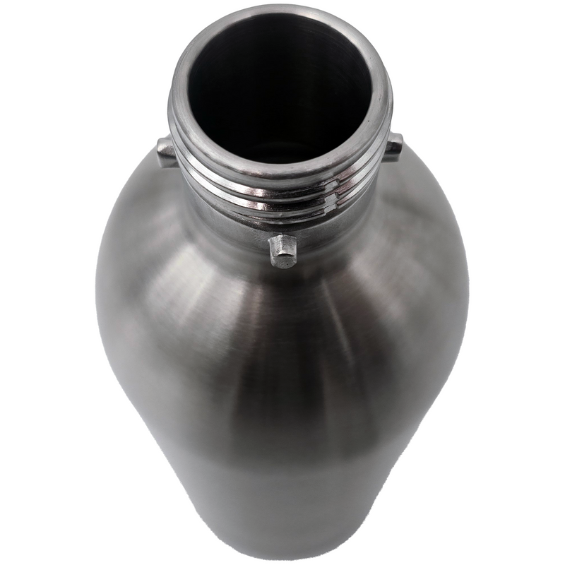 Drinkmate 1L Stainless Steel Bottle, Compatible with Standard Fizz Infuser (001-20-SS)