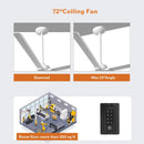 Parrot Uncle Winni All-Aluminum IPX4 Outdoor Ceiling Fan with Remote Control