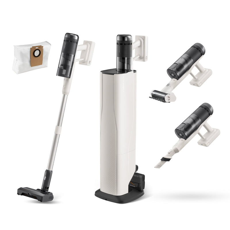 Roborock H60 Hub Pro Cordless Stick Vacuum Cleaner with 170 AW Suction Power and Auto-Empty Dock (RR-H60HubPro-M1)