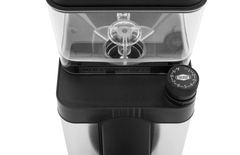 Moccamaster KM5 Burr Grinder in Polished Silver with 50 mm Burrs Hopper Capacity, 8.8 ounces (49520)