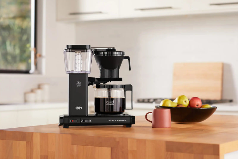 Moccamaster KBGV Select Glass Carafe 10-Cup Coffee Maker in Matte Black with Automatic Drip-Stop, 40 Ounce, 1.25L (53948)