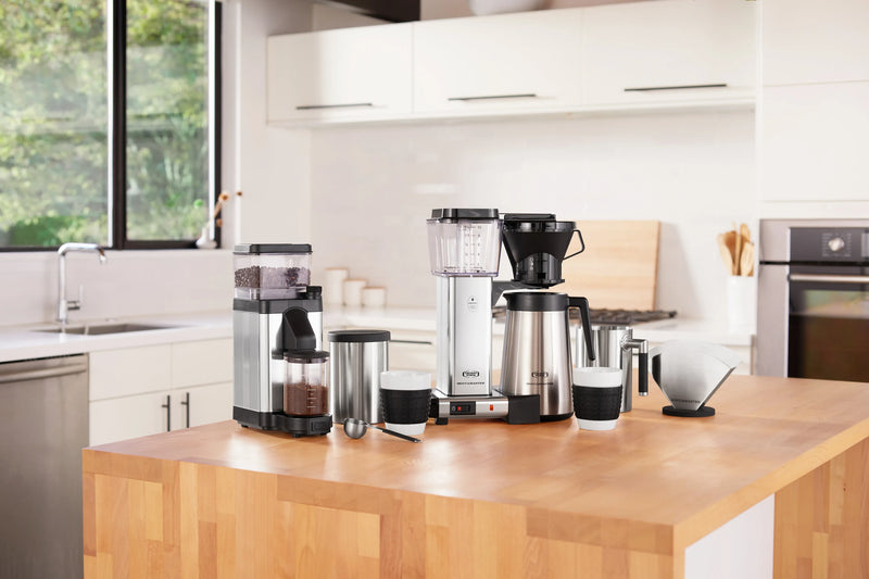 Moccamaster KM5 Burr Grinder in Polished Silver with 50 mm Burrs Hopper Capacity, 8.8 ounces (49520)