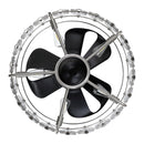 Parrot Uncle 23-Inch Modern DC Motor Downrod Mount Reversible Fandelier Ceiling Fan with Lighting and Remote Control (F8237110V)
