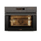 Fotile 24-Inch Built-In Steam Single Electric Wall Oven with Air Fry Convection, Self, Steam Cleaning in Moonshadow Grey (HZK-TS1-Y)