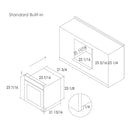 Fotile 24-Inch Built-In Tempered Glass Convection Oven (KSG7003A)