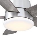 Parrot Uncle 24-Inch Farmhouse Flush Mount Reversible Iron Ceiling Fan with Lighting and Remote Control