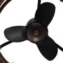 Parrot Uncle 24-Inch Farmhouse DC Motor Ceiling Fan with Lighting and Remote Control (A556606CA110V)