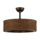 Parrot Uncle 24-Inch Farmhouse DC Motor Ceiling Fan with Lighting and Remote Control (A556606CA110V)