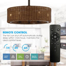 Parrot Uncle 24-Inch Farmhouse DC Motor Ceiling Fan with Lighting and Remote Control (A556606CA110V)