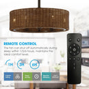 Parrot Uncle 24-Inch Farmhouse DC Motor Ceiling Fan with Lighting and Remote Control (A556606CA110V)