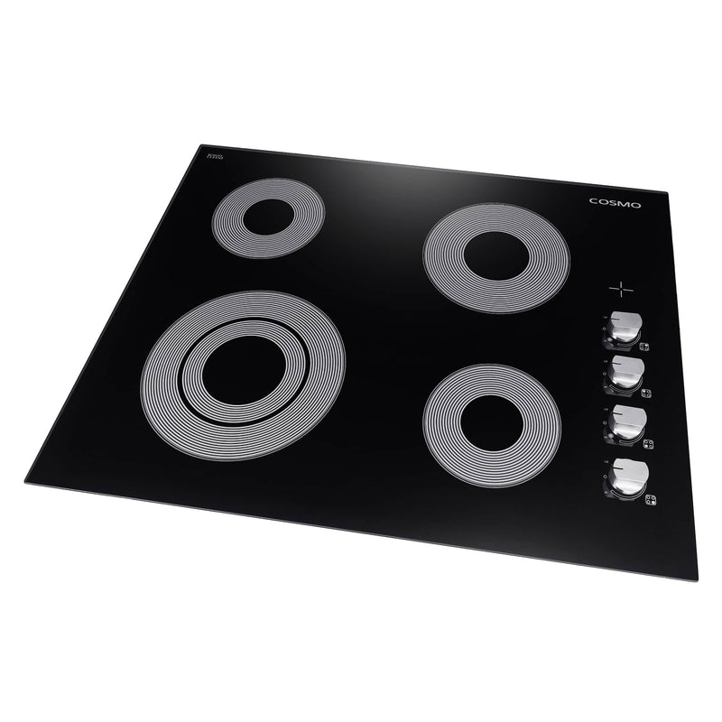 Cosmo 24-Inch Electric Ceramic Glass Cooktop with 4 Elements (COS-244ECC)