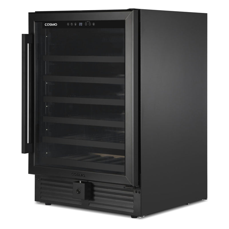 Cosmo 24-Inch 48-Bottle Wine Cooler in Matte Black (COS-24BIWCS-BK)
