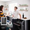 Cosmo 4-Piece Appliance Package - 30-Inch Single Oven Electric Range, Dishwasher, Refrigerator, and Wine Cooler in Stainless Steel (COS-4PKG-010)