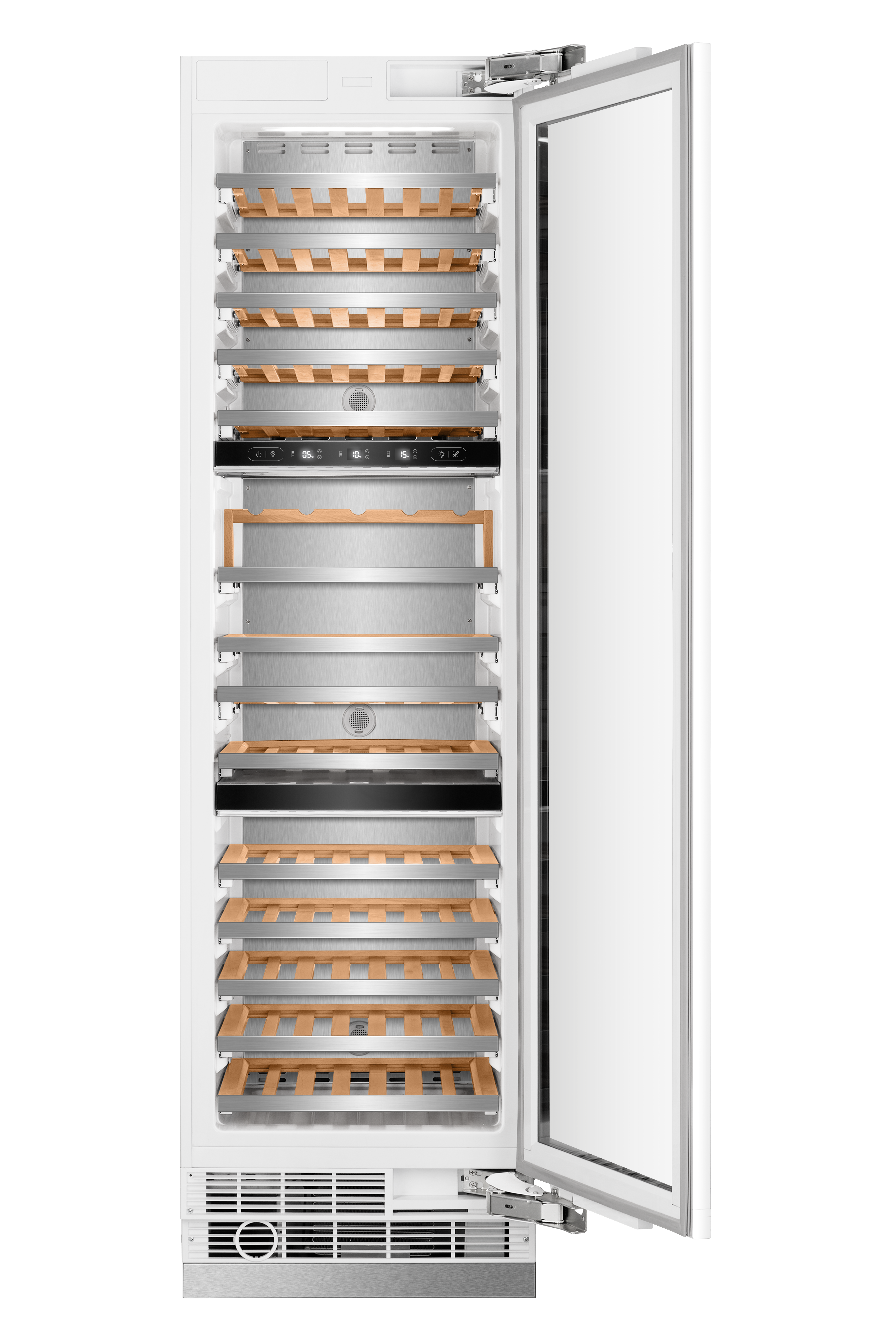 Induction Hardware  24-Inch  Three Zone Built-In Wine Refrigerator Column - Panel Ready (RFC-W-24-PR)
