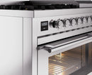 ILVE 48-Inch Professional Plus II Freestanding Natural Gas Dual Fuel Range with 8 Sealed Burner in Stainless Steel (UP48FWMPSS)