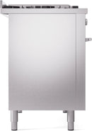 ILVE 48-Inch Professional Plus II Freestanding Natural Gas Dual Fuel Range with 8 Sealed Burner in Stainless Steel (UP48FWMPSS)