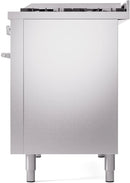ILVE 48-Inch Professional Plus II Freestanding Natural Gas Dual Fuel Range with 8 Sealed Burner in Stainless Steel (UP48FWMPSS)