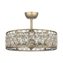 Parrot Uncle 25-Inch Modern Downrod Mount Crystal Fandelier with Lighting and Remote Control (A017204CA110V)