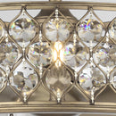 Parrot Uncle 25-Inch Modern Downrod Mount Crystal Fandelier with Lighting and Remote Control (A017204CA110V)