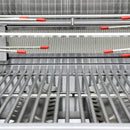 Forno Bulnes Outdoor Kitchen 30-Inch BBQ 60,000 BTU, with Sear, Rotisserie Infrared Burners, 1.8 Cu.Ft. Beverage Center, & Black Countertops (FODKT2506BLK)