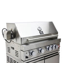 Forno Bulnes Outdoor Kitchen 30-Inch BBQ 60,000 BTU, with Sear, Rotisserie Infrared Burners, 1.8 Cu.Ft. Beverage Center, & Black Countertops (FODKT2506BLK)