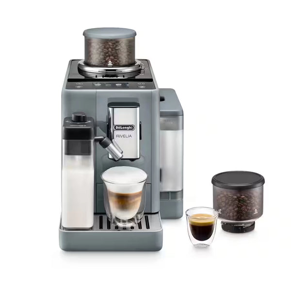 DeLonghi Rivelia Fully Automatic Espresso Machine in Pebble Gray (EXAM44055G)
