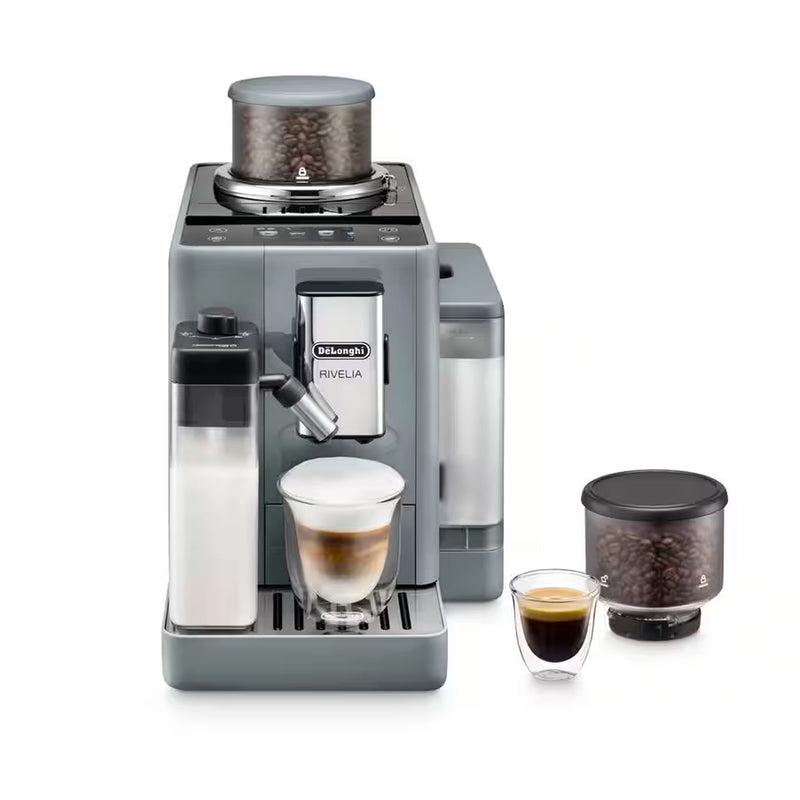 DeLonghi Rivelia Fully Automatic Espresso Machine in Pebble Gray (EXAM44055G)