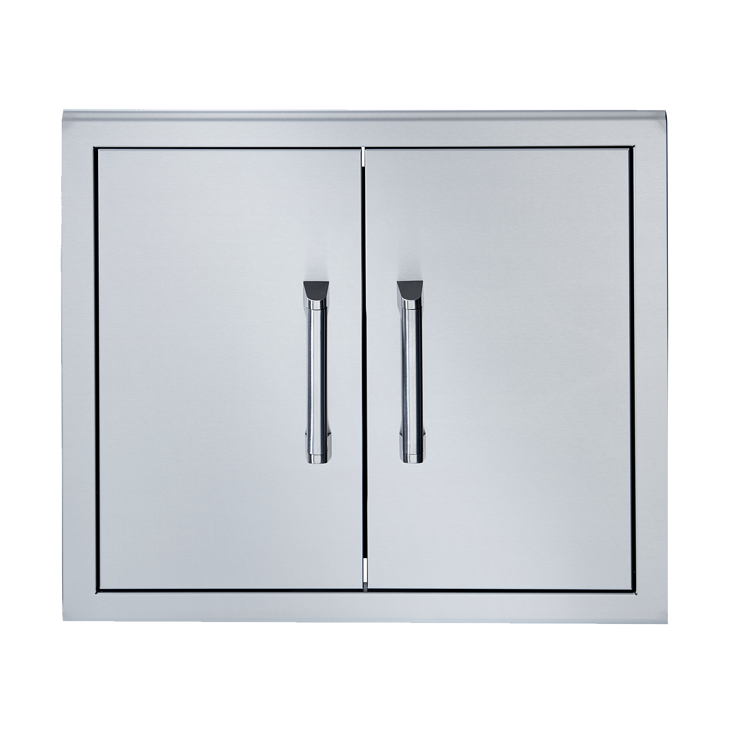 Broilmaster stainless steel double doors with two handle levers