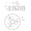Parrot Uncle 27" Modern DC Motor Downrod Mount Reversible Crystal Ceiling Fan with Lighting and Remote Control (F8282110V)