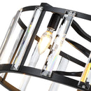 Parrot Uncle 27" Modern DC Motor Downrod Mount Reversible Crystal Ceiling Fan with Lighting and Remote Control (F8282110V)