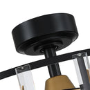 Parrot Uncle 27" Modern DC Motor Downrod Mount Reversible Crystal Ceiling Fan with Lighting and Remote Control (F8282110V)