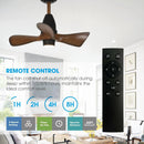 Parrot Uncle 28-Inch Kwang Farmhouse DC Motor Downrod Mount Reversible Ceiling Fan with LED Lighting and Remote Control