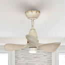 Parrot Uncle 28-Inch Kwang Farmhouse DC Motor Downrod Mount Reversible Ceiling Fan with LED Lighting and Remote Control