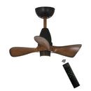 Parrot Uncle 28-Inch Kwang Farmhouse DC Motor Downrod Mount Reversible Ceiling Fan with LED Lighting and Remote Control