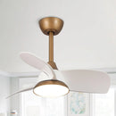 Parrot Uncle 28-Inch Modern DC Motor Downrod Mount Reversible Ceiling Fan with LED Lighting and Remote Control