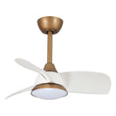 Parrot Uncle 28-Inch Modern DC Motor Downrod Mount Reversible Ceiling Fan with LED Lighting and Remote Control