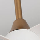 Parrot Uncle 28-Inch Modern DC Motor Downrod Mount Reversible Ceiling Fan with LED Lighting and Remote Control