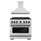 ZLINE Autograph Edition 2-Piece Appliance Package - 36-Inch Gas Range & Wall Mounted Range Hood in Stainless Steel with Matte Black Trim (2AKP-SGRRH36-MB)