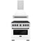 ZLINE Autograph Edition 2-Piece Appliance Package - 36-Inch Gas Range & Wall Mounted Range Hood in Stainless Steel and White Door with Matte Black Trim (2AKP-SGRWMRH36-MB)
