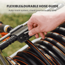 Giraffe Tools Heavy Duty Stainless Steel Garden Hose Reel Cart 2 Wheels (SW-8CUS)