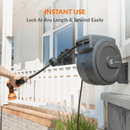 Giraffe Tools Retractable Garden Hose Reel-1/2in-155ft with 9-mode (AW5012US)