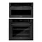 ZLINE 2-Piece Appliance Package - 30-inch Electric Wall Oven with Self-Clean and 30-inch Build-In Microwave Oven in Black Stainless Steel (2KP-MW30-AWS30BS)