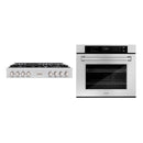 ZLINE 2-Piece Appliance Package - 48-inch Rangetop and 30-inch Wall Oven in Stainless Steel (2KP-RTAWS48)