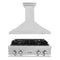 ZLINE 2-Piece Appliance Package - 30-Inch Rangetop and Convertible Range Hood in Satin Stainless Steel (2KP-RTSRH30)